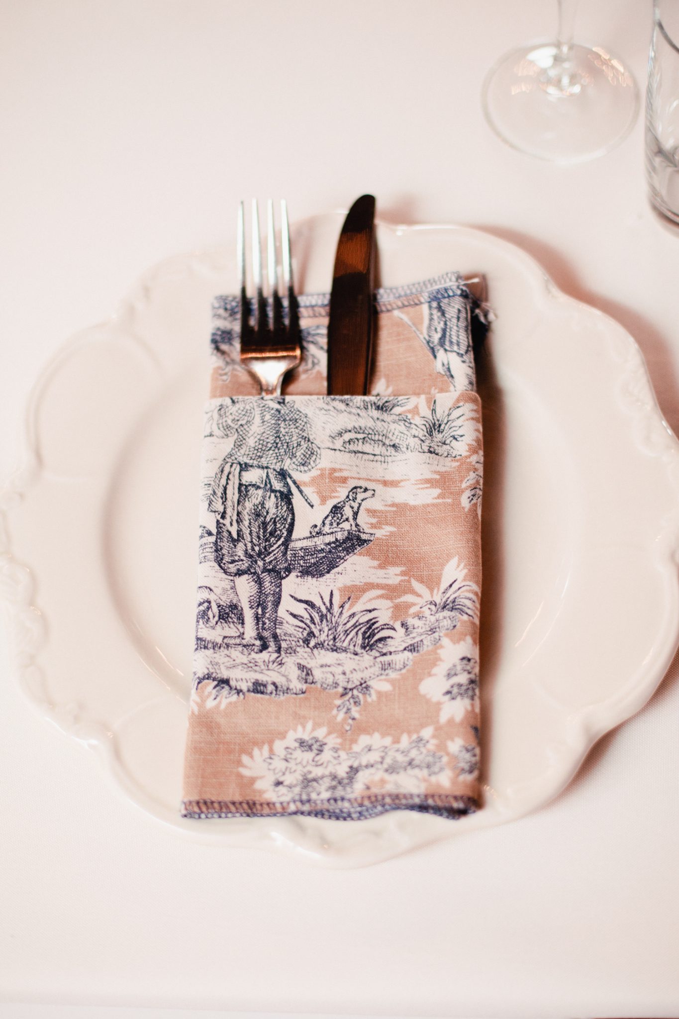 Beautiful handmade napkins brought that true vintage farm feel