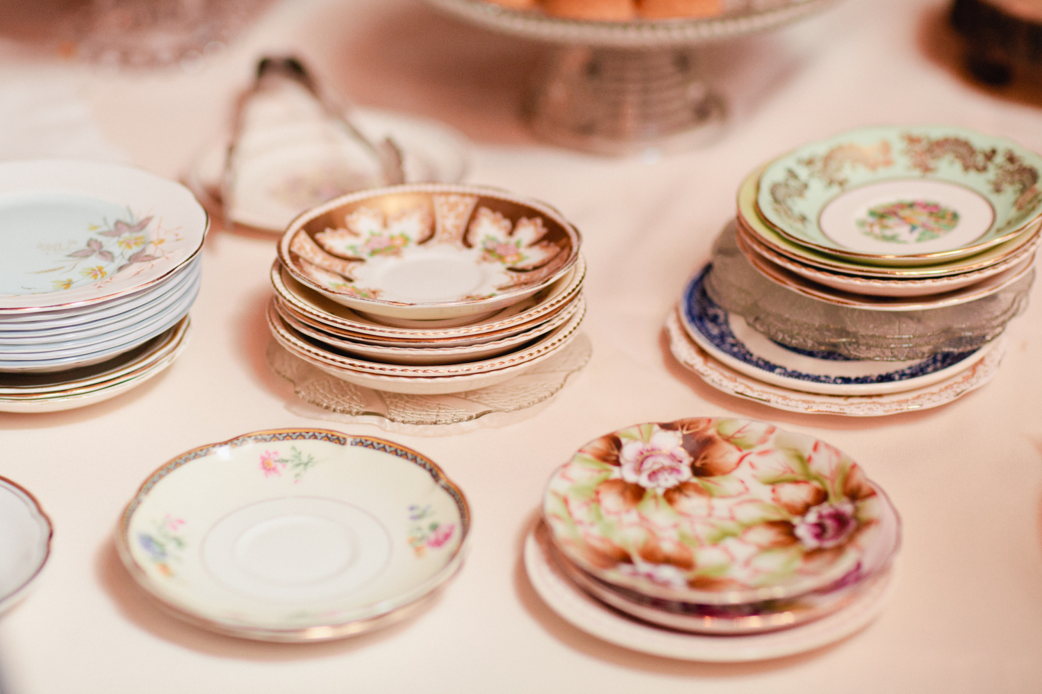 Saar Bank Farms ~ Vintage plates for sweets!