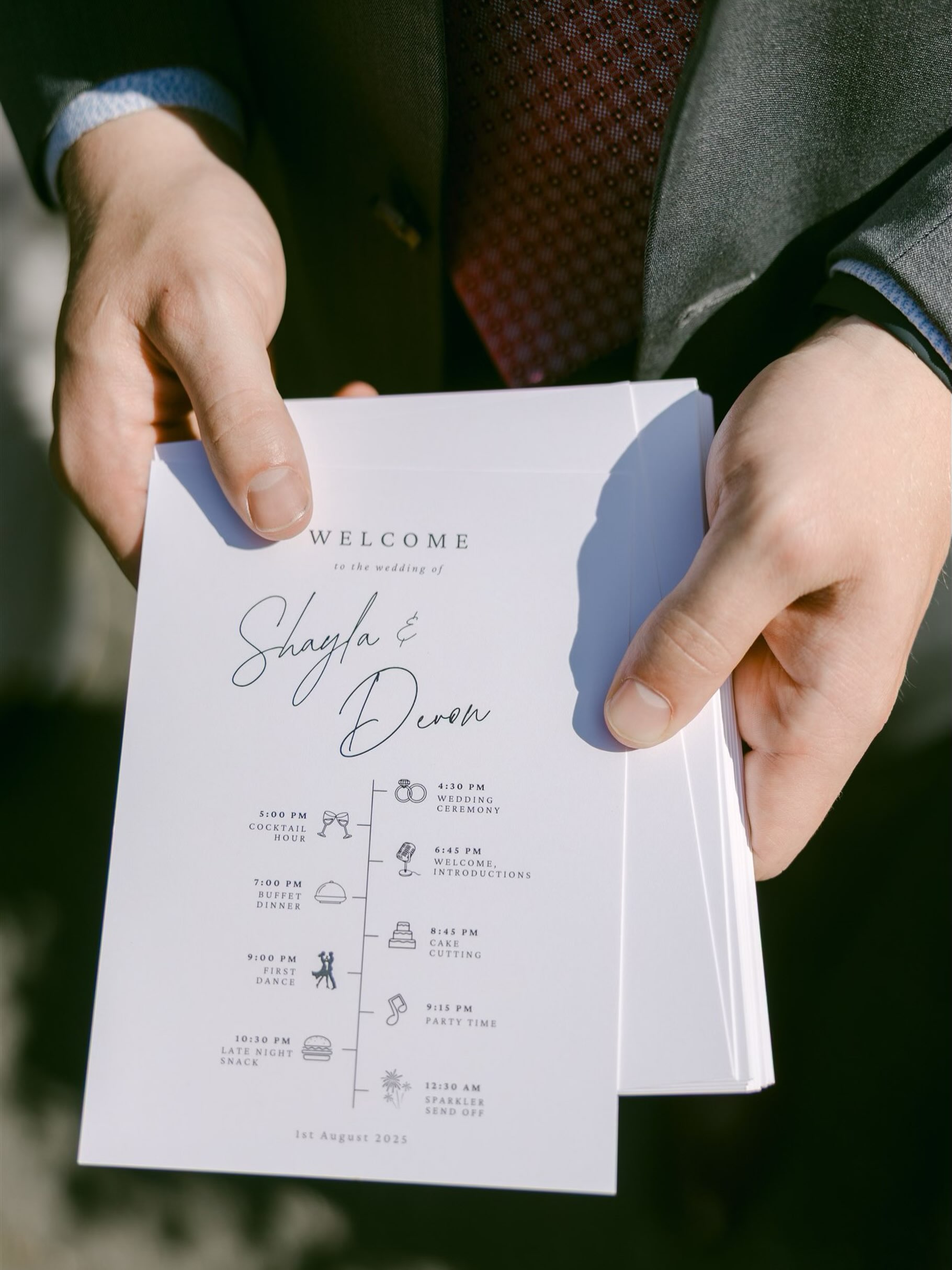 A wedding day timeline isn’t just a schedule of activities. It’s a communication tool and one of the most important parts of carrying out a successful day!✨
From the moment you start getting ready to the final song of the night, every moment has a place, every vendor knows where they need to be, and every transition happens seamlessly.
As planners, one of our jobs is making sure you never have to think about what’s happening next. You get to be fully present, soak it all in, and enjoy the day you spent so much time planning.
Planner: @plannedbycayenne
Photographer: @BlushWedPhoto
#vancouverweddingplanner #vancouverwedding #weddingdaytimeline #weddingday #dreamgroupplanners