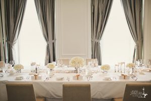 Rosewood Hotel Georgia Wedding | White table setting | Wedding & Event Planners | Dreamgroup