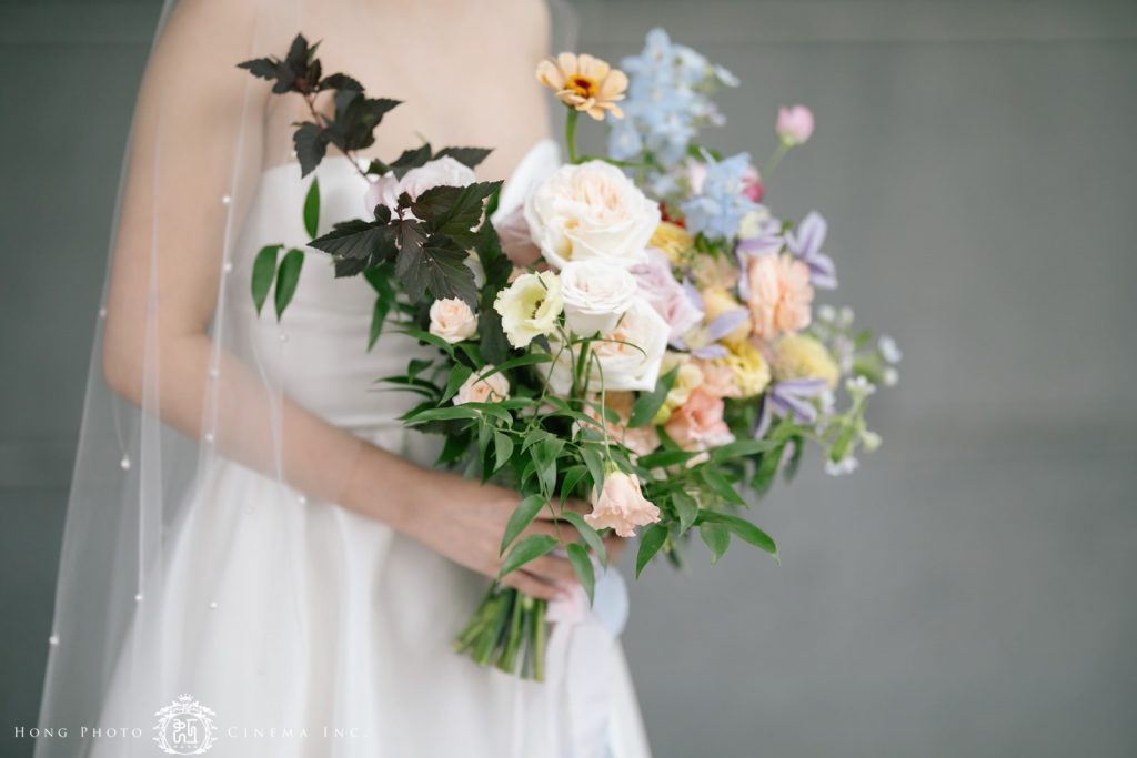 Pastel Wedding at the Fairmont Pac Rim - Bride's Flowers