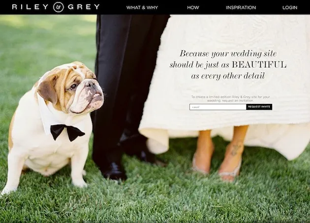 riley and grey beautiful wedding websites