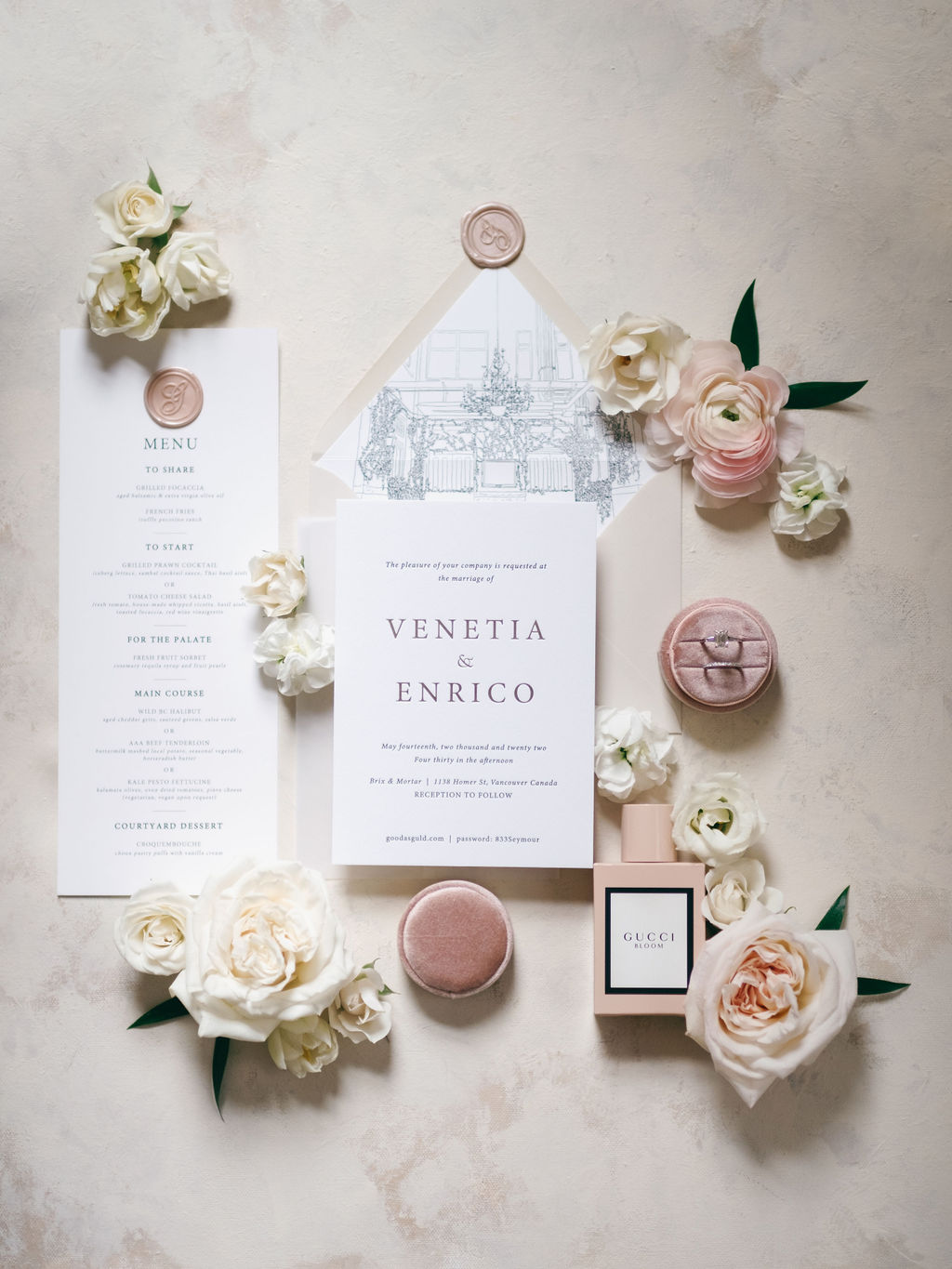 Venetia & Enrico Beige Weddings