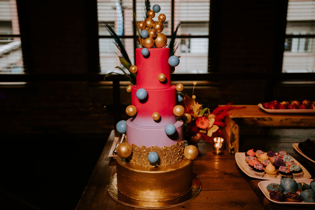 Zara + Austin Wedding Cake