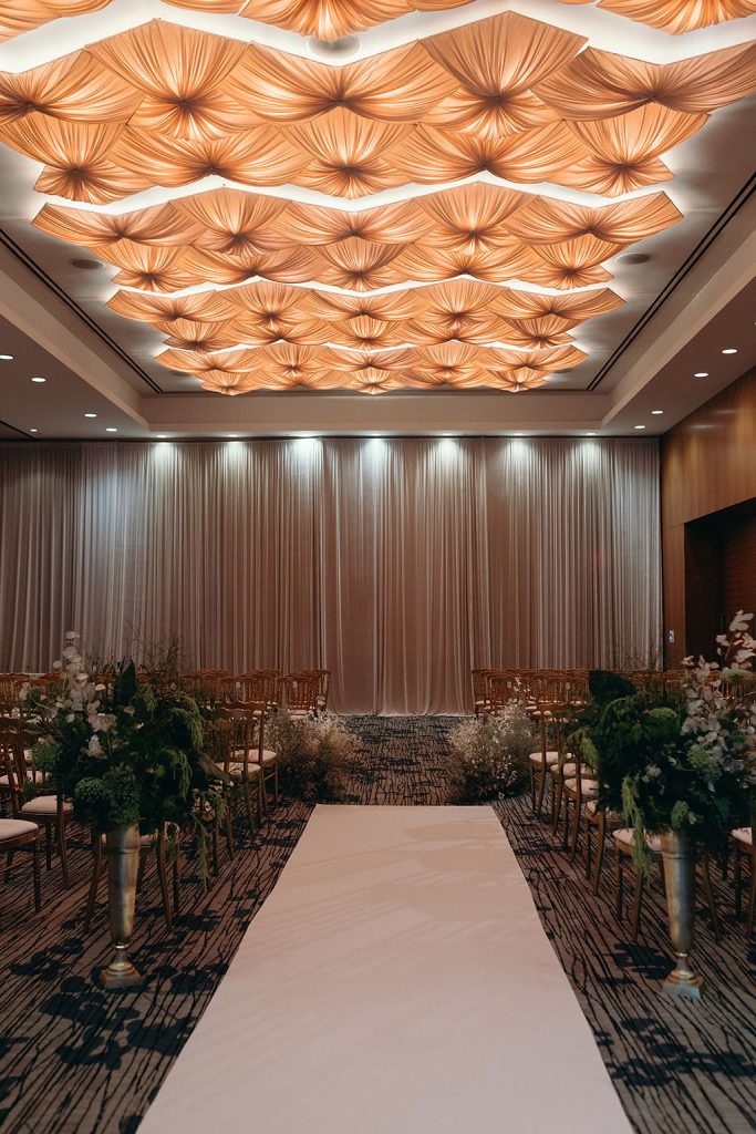 Winter ceremony at Fairmont Pac Rim