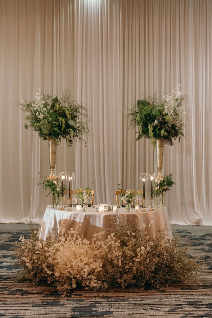 Sweetheart Table in the Ballroom at Fairmont Pac Rim