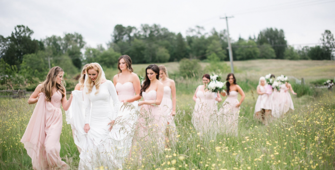 Naturally Modern Home Wedding